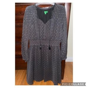 Black/Silver Longsleeve Dress